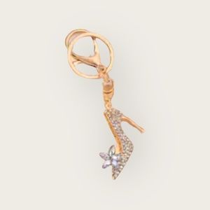 Crystal heel key charm / key chain